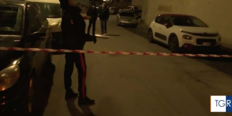 Carabinieri sulla scena del duplice omicidio contestato a Fulvio Baule a Porto Torres (Foto: Tgr Sardegna)