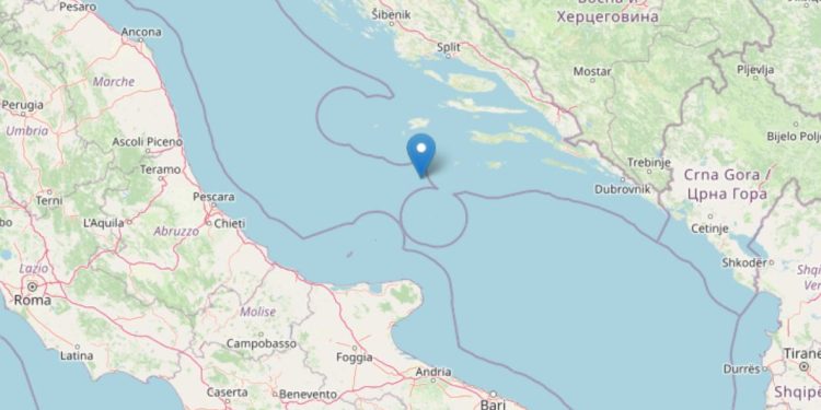 Terremoto Mar Adriatico (INGV)