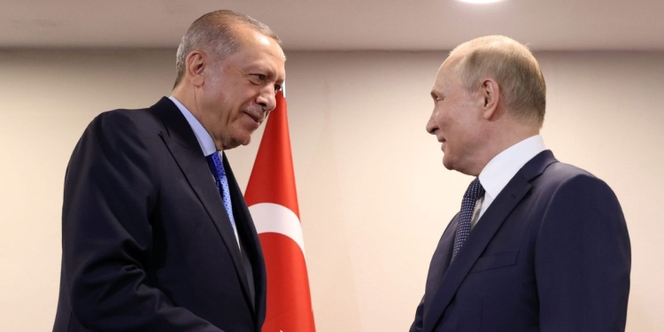 Vladimir Putin e Recap Erdogan (Twitter)