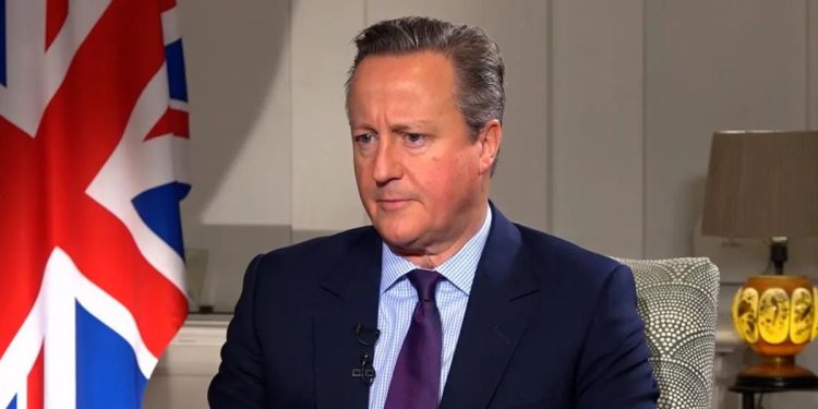 David Cameron, ministro degli Esteri del Regno Unito (Twitter)