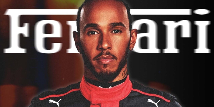 Lewis Hamilton in Ferrari, fotomontaggio da Youtube