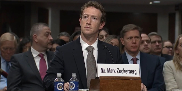 Mark Zuckerberg, screen Youtube