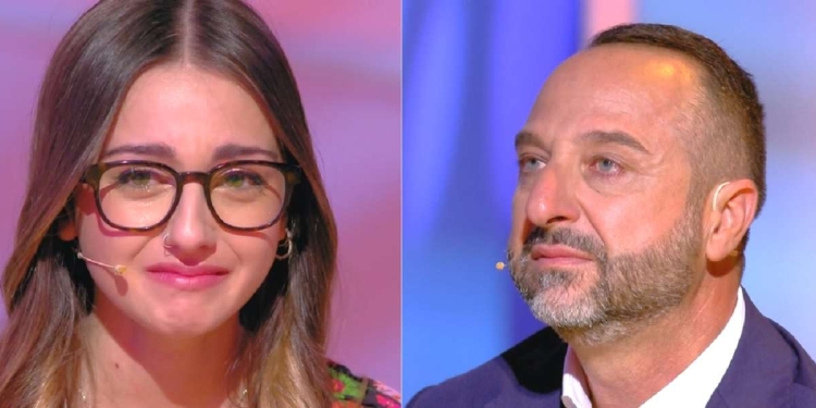 Sergio e la figlia Marta a C'è posta per te 2024 (screen da TV)