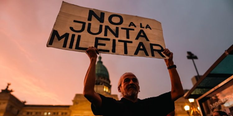 Le proteste contro Milei a Buenos Aires (Ansa)