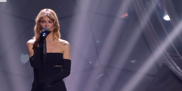 Alessandra Amoroso al festival di Sanremo 2024 (Rai1)