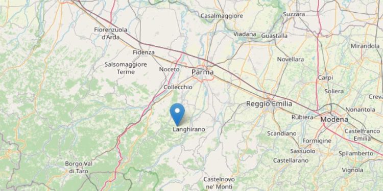 Terremoto a Langhirano, provincia di Parma (Ingv)