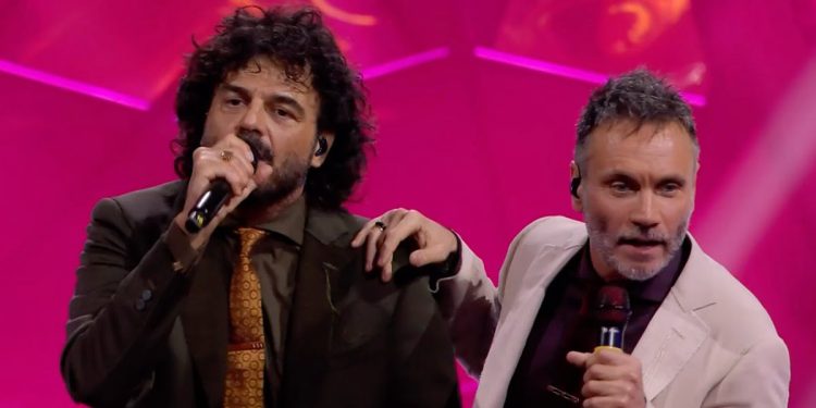 Renga e Nek nella quarta serata del Festival di Sanremo 2024