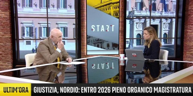 Carlo Nordio intervistato da Giovanna Pancheri (Foto: Sky)