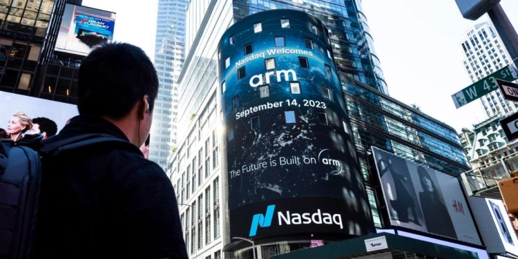 L'Ipo di ARM sul Nasdaq (Ansa)