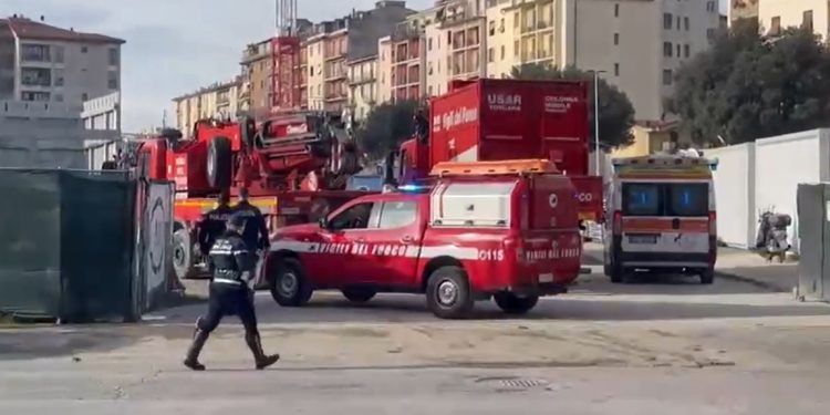 Screen dal cantiere del supermercato Firenze, video La Nazione