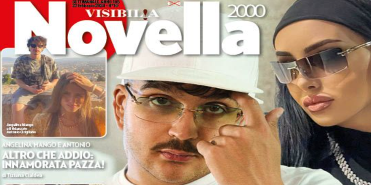 Geolier e la fidanzata Valeria (cover Novella 2000)