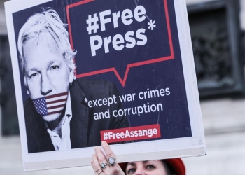 Manifestazione pro Assange (Ansa)