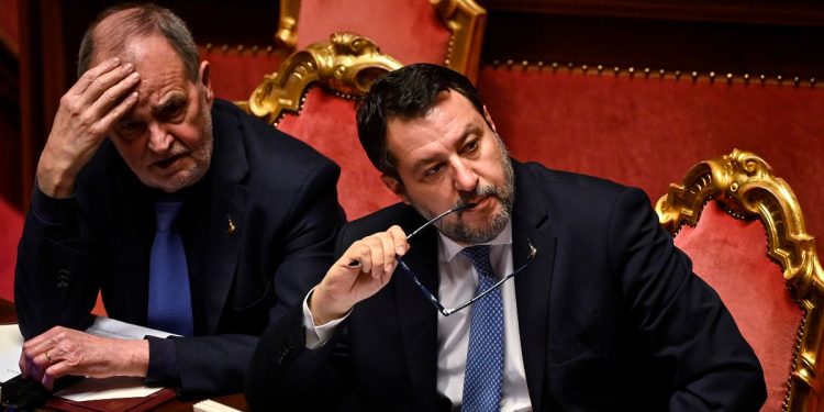 Salvini e Calderoli, Lega