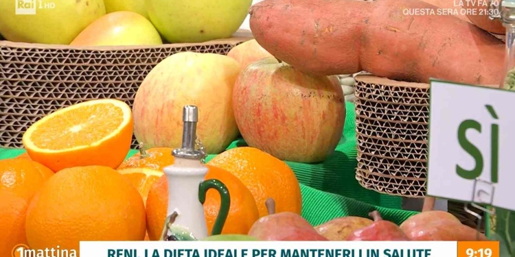 La dieta che fa bene ai reni a Uno Mattina