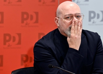 Stefano Bonaccini durante la Direzione Nazionale del Partito Democratico (Foto: 2024, ANSA/RICCARDO ANTIMIANI)