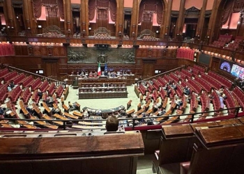 L'aula della Camera (Ansa)