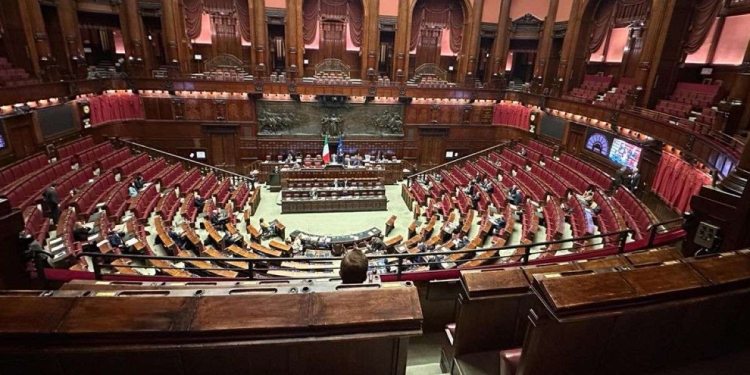 L'aula della Camera (Ansa)