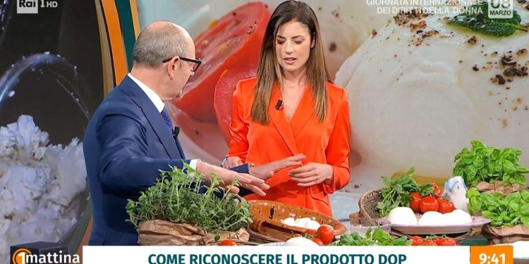 Si parla della mozzarella di bufala a Uno Mattina