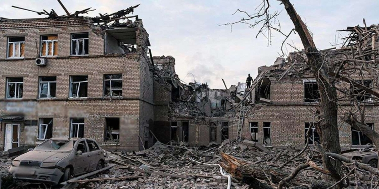 A Selydove, nel Donetsk, febbraio 2024 (Ansa)