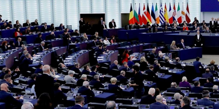 Il parlamento europeo di Strasburgo (Ansa)