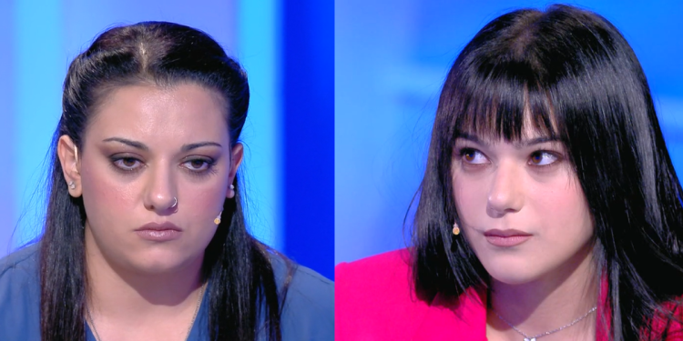 Jessica e Corinne a C'è posta per te 2024 (screen da TV)