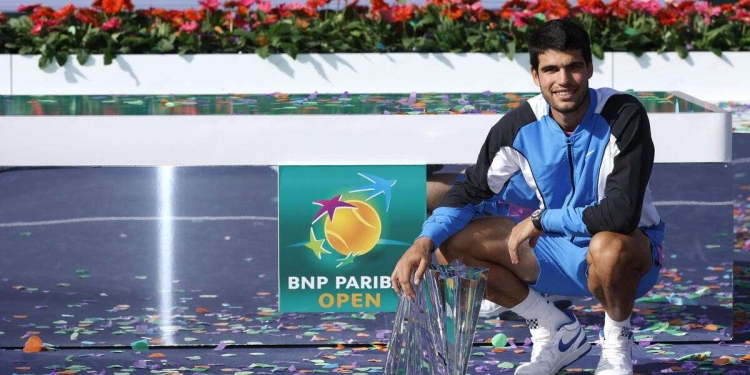 Carlos Alcaraz ha vinto Indian Wells 2024 (Foto ANSA)