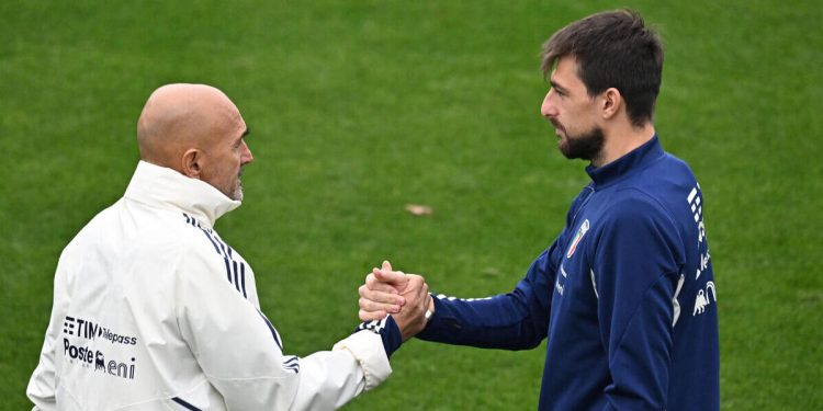 Video Italia Turchia - Luciano Spalletti e Francesco Acerbi in Nazionale (Foto ANSA)