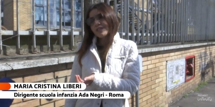 Maria Cristina Liberi, presidente scuola materna "Negri" di Roma (screen da Tg4)