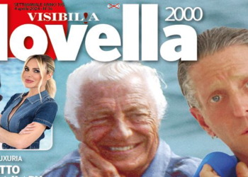 Lapo Elkann e Gianni Agnelli, cover Novella 2000