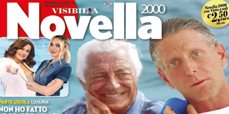 Lapo Elkann e Gianni Agnelli, cover Novella 2000