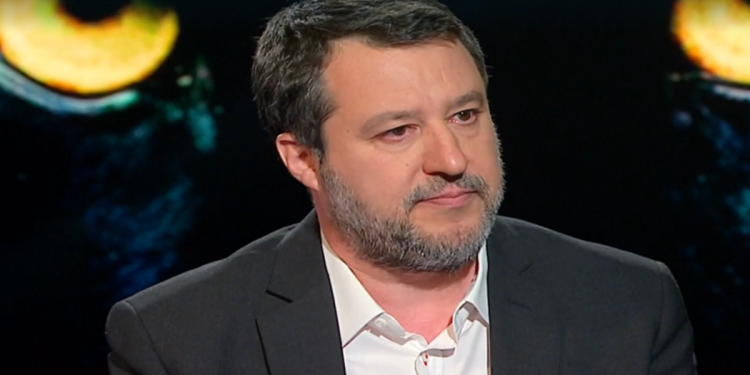 Matteo Salvini a Belve 2024 (screen da TV)