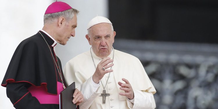 Padre Georg con Papa Francesco