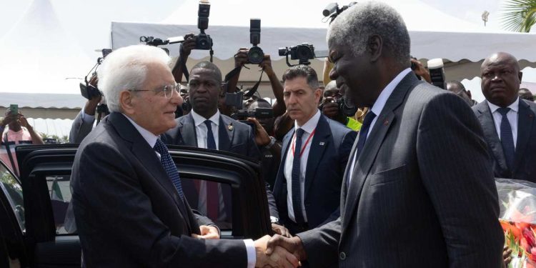 Il Presidente della Repubblica Sergio Mattarella visita la Stazione a terra del giacimento di Baleine, Costa d'Avorio
(foto di Francesco Ammendola - Ufficio per la Stampa e la Comunicazione della Presidenza della Repubblica)