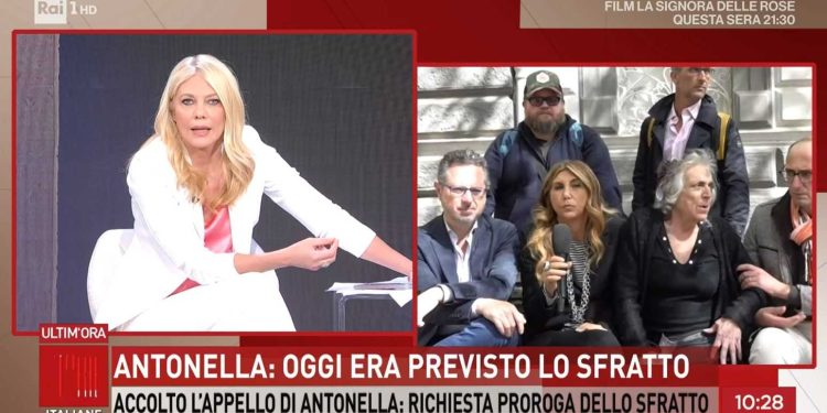 La signora Antonella si è sentita male in diretta tv