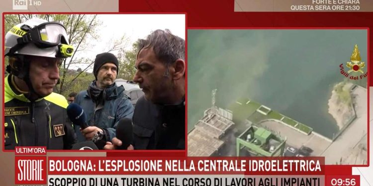 Luca Cari, vigili del fuoco, a Storie Italiane