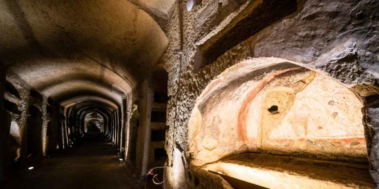 Catacombe di San Gennaro a Napoli (Ansa)