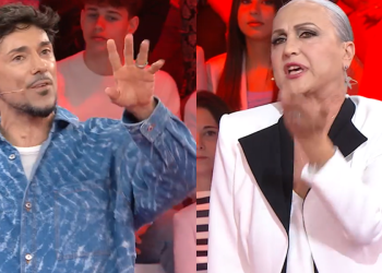 Emanuel Lo Alessandra Celentano Amici 2024 (screen da TV)