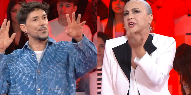 Emanuel Lo Alessandra Celentano Amici 2024 (screen da TV)