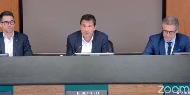 Bruno Bettelli, presidente di Federmacchine (screen da YouTube)