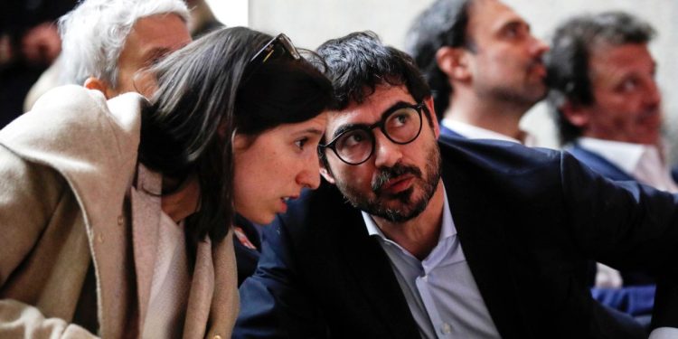 Elly Schlein (Pd) e Nicola Fratoianni (Sinistra Italiana) nel 2020 (Ansa)