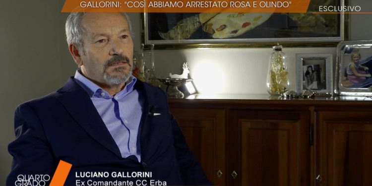 Luciano Gallorini, ex comandante dei carabinieri di Erba (screen da Quarto Grado)