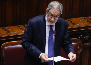 Il ministro per la Protezione civile e le politiche del mare dell'Italia, Nello Musumeci (Foto 2024 ANSA/FABIO FRUSTACI)