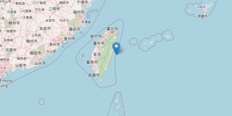 Terremoto Taiwan, INGV