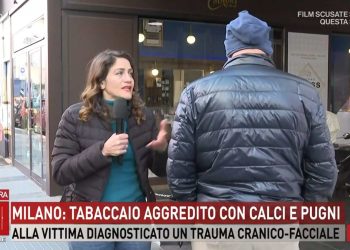 Tabaccaio aggredito a Milano, Storie Italiane