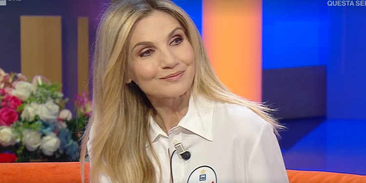 Lorella Cuccarini a La Volta Buona 2024 (screen da TV)