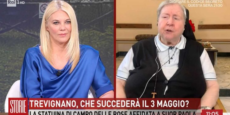 A Storie Italiane suor Paola sulla Madonna di Trevignano (Storie Italiane)