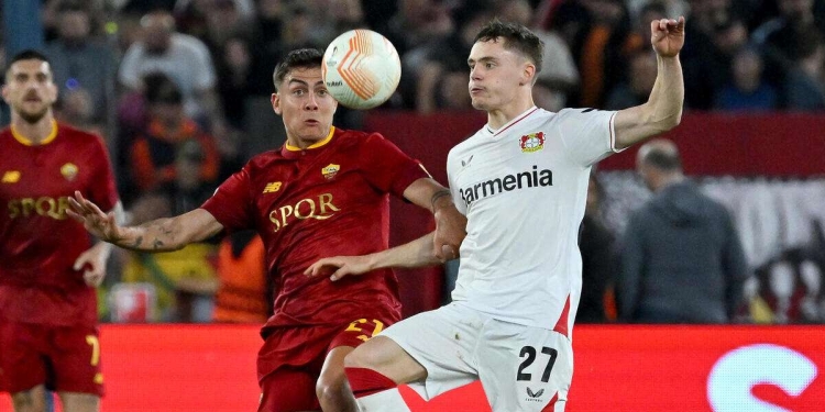 Dybala in Bayer Leverkusen Roma, ritorno semifinale Europa League (Foto ANSA)