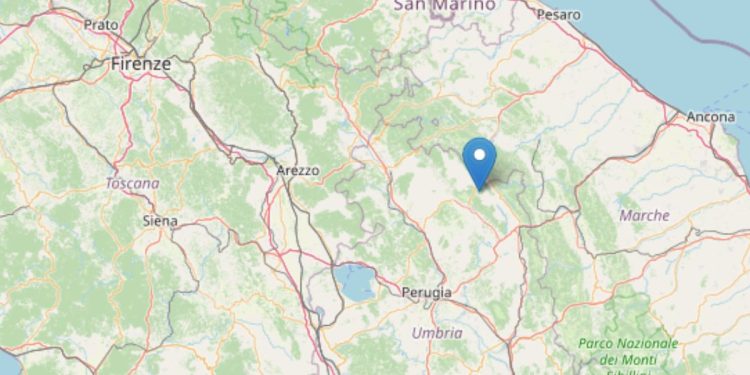 terremoto oggi a Gubbio