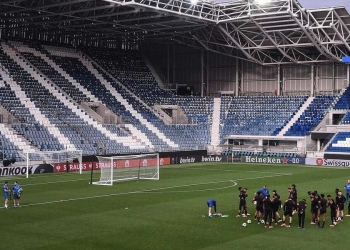 Il Gewiss Stadium di Bergamo, casa dell'Atalanta (Foto ANSA)