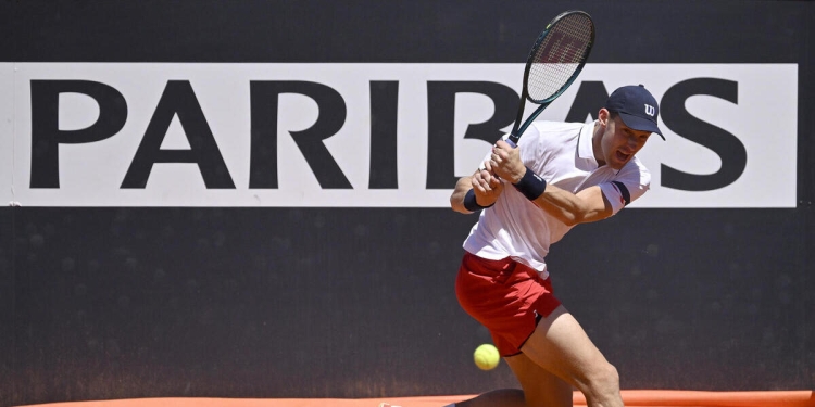 Nicolas Jarry ha eliminato Stefano Napolitano agli Internazionali d'Italia 2024 Roma (Foto ANSA)